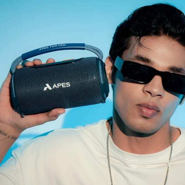 APES Toofan Speaker | Wireless Bluetooth Speaker with RGB Lights | 6Hrs Playtime | AUX, USB & TF Card Support - Image 6