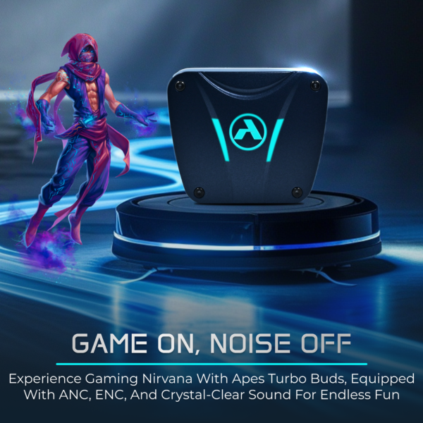 APES Turbo Buds TWS – ANC & ENC, 10mm Drivers, 8H Playtime - Image 4