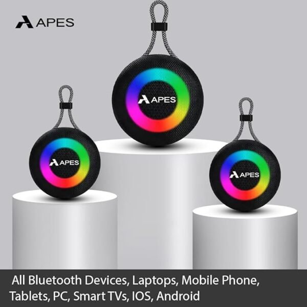 APES Beat Speaker | Wireless Bluetooth Speaker with RGB Lights | 5Hrs Playtime | Portable & Powerful - Image 6