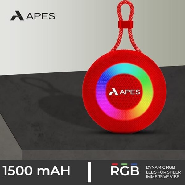 APES Beat Speaker | Wireless Bluetooth Speaker with RGB Lights | 5Hrs Playtime | Portable & Powerful - Image 16