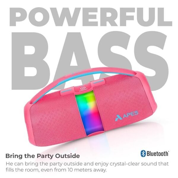 APES BlastOutdoor Speaker | 40W Bluetooth Party Speaker with RGB Lights & 8H Playtime - Image 29