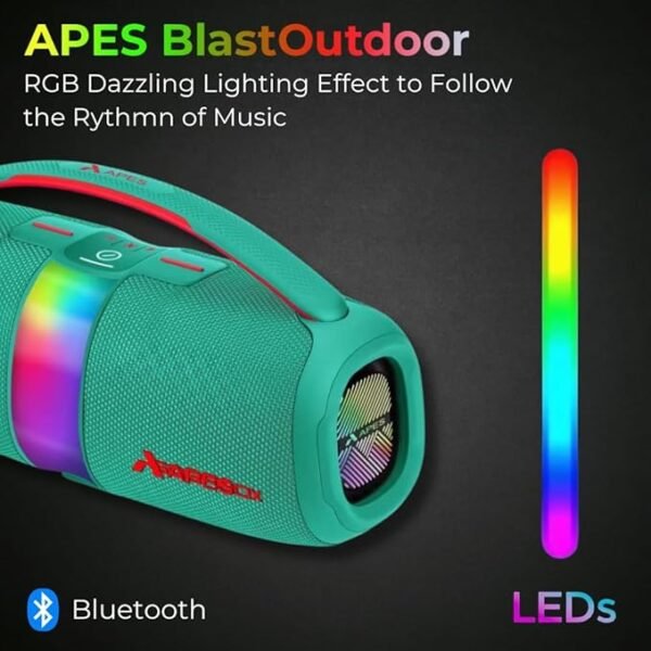 APES BlastOutdoor Speaker | 40W Bluetooth Party Speaker with RGB Lights & 8H Playtime - Image 21