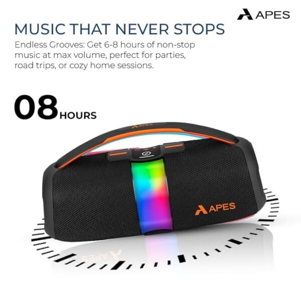 APES BlastOutdoor Speaker | 40W Bluetooth Party Speaker with RGB Lights & 8H Playtime - Image 3