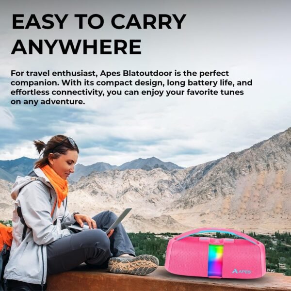 APES BlastOutdoor Speaker | 40W Bluetooth Party Speaker with RGB Lights & 8H Playtime - Image 27