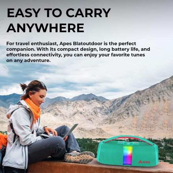 APES BlastOutdoor Speaker | 40W Bluetooth Party Speaker with RGB Lights & 8H Playtime - Image 24