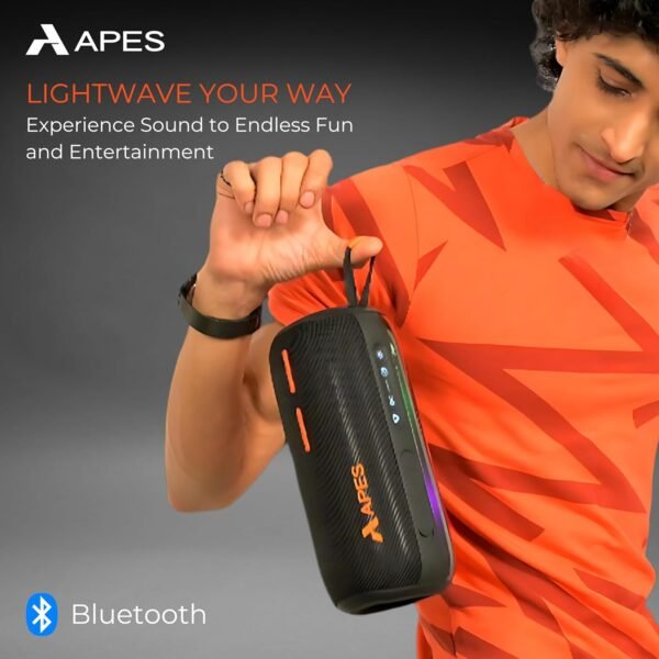 APES Lightwave Speaker | Wireless Bluetooth Speaker with TWS Couplet, RGB Lights & 8H Playtime - Image 6