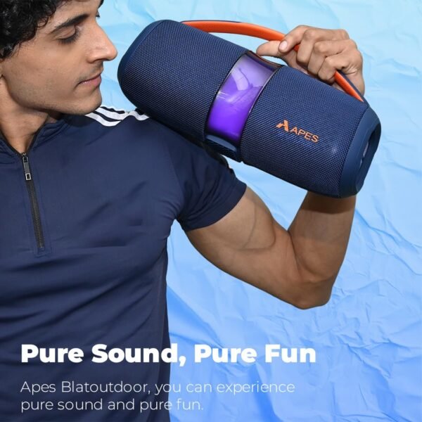 APES BlastOutdoor Speaker | 40W Bluetooth Party Speaker with RGB Lights & 8H Playtime - Image 12
