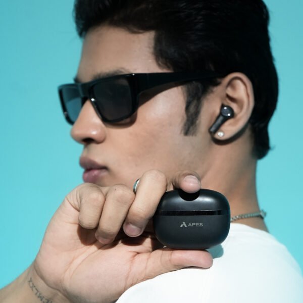 APES Rhythmraja TWS | Wireless Bluetooth Earbuds with ANC & ENC | 8mm Drivers | V5.4 Bluetooth - Image 5