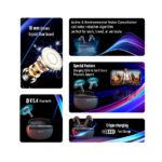 APES Rhythmraja TWS | Wireless Bluetooth Earbuds with ANC & ENC | 8mm Drivers | V5.4 Bluetooth - Image 4